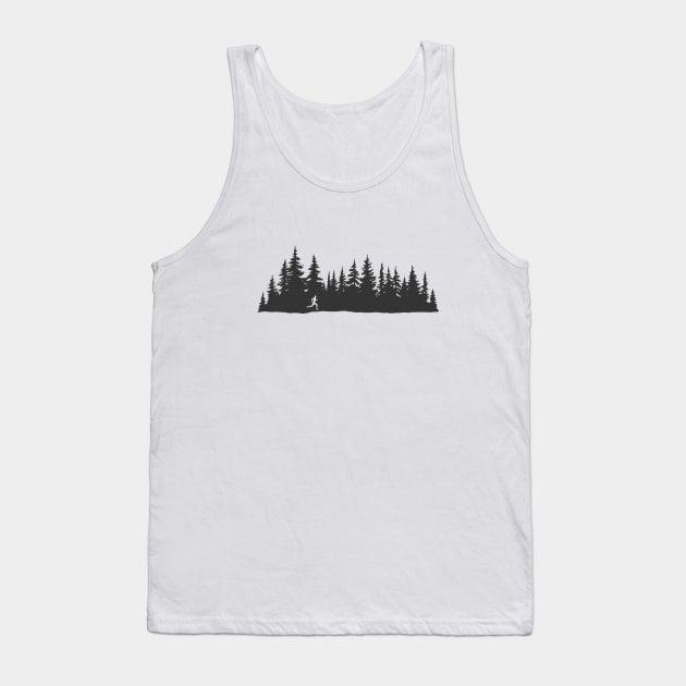 Running Pine Tree Forest Tank Top by Selknen 🔥